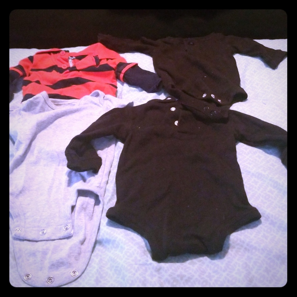 4 pair garanimals onesies
